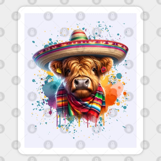 Cinco de Mayo Cow Magnet by HolidayBug